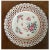 Rose Antique 18th Century Chinese Export Porcelain Plate in Famille Rose Glaze With Reticulated Basketweave Border For Sale - Image 8 of 9