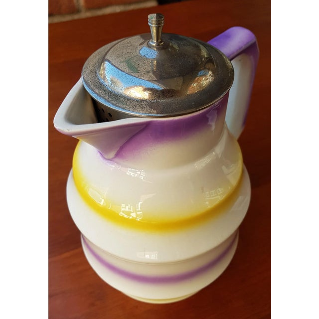 Art Deco Cocoa Circle Spray Decor For Sale - Image 4 of 4