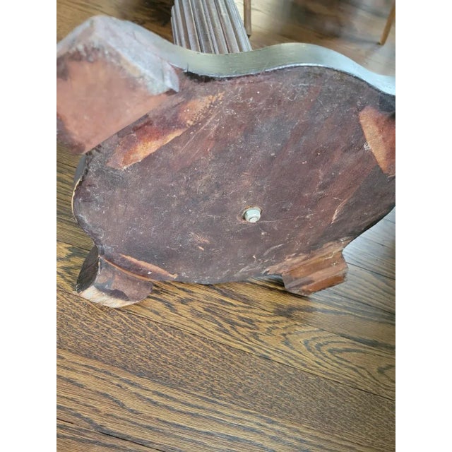 Vintage 1950s Wooden Pedestal Plant Stand For Sale In New York - Image 6 of 11