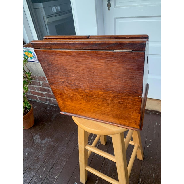 Wood Travel Desk C.. 1875, Gerald Mathias. For Sale - Image 7 of 8