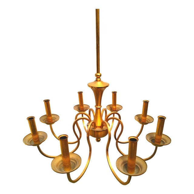 1950s Chandelier by Oscar Torlasco for Lumi Milano For Sale - Image 5 of 11