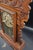 Antique New Haven "Maine Line" 8-Day Striking Stenciled Glass & Wood Case Mantel Clock For Sale - Image 12 of 18