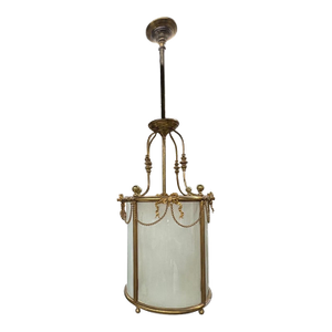 1940s French Louis XVI Style Bronze Lantern