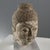 Stone Buddha Head with Acrylic Glass Base For Sale - Image 4 of 9