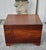 Wood Vintage Heavy Small Traditional Style Solid Mahogany Trunk W/Lion Hardware For Sale - Image 7 of 12