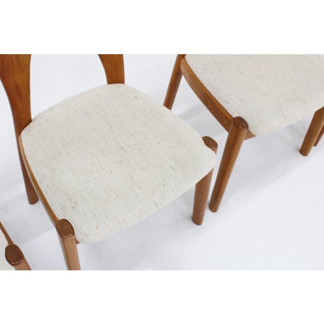 Niels Koefoed Vintage Danish Teak Dining Chairs by Niels Koefoed for Koefoeds Hornslet, 1960s, Set of 4 For Sale - Image 4 of 8