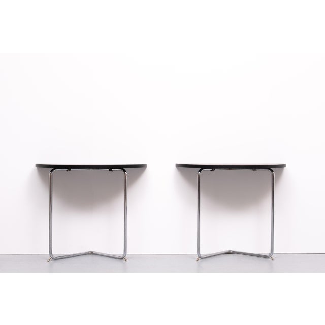 Bauhaus Crescent Tables, 1930s, Set of 2 For Sale - Image 10 of 12
