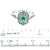Natural Colombian Emerald Diamond Ring 14k W Gold 0.80 TCW Certified, Size 6.5 For Sale - Image 9 of 9