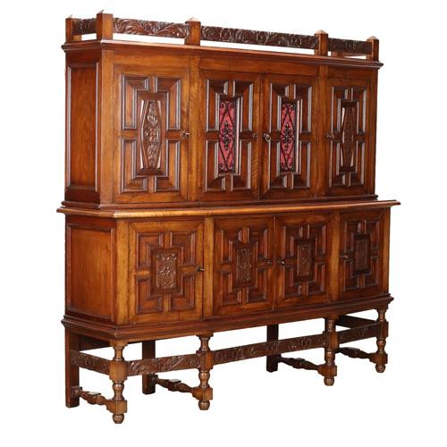 Antique Cupboard with Double Top Mahogany For Sale - Image 12 of 12