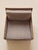 1960s The Vintage Mid Century Walnut Lounge Chair in Textured Beige Upholstery For Sale - Image 5 of 10