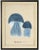 Illustration Blue Mushrooms in Black & Copper Shadowbox 13 X 17 For Sale - Image 3 of 3