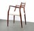 Model 62 Rosewood & Knoll Boucle Arm Chair by Niels Møller for JL Møllers 1960s For Sale In Orlando - Image 6 of 7