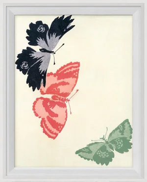 Kono Butterflies 15, Framed Artwork