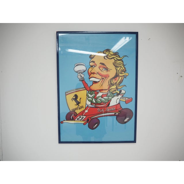 Vintage Poster Caricature of Niki Lauda, 1970s For Sale - Image 12 of 12