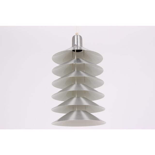 Tip Top Pendant Lamp in Aluminum by Jørgen Gammelgaard, 1980s For Sale - Image 4 of 5
