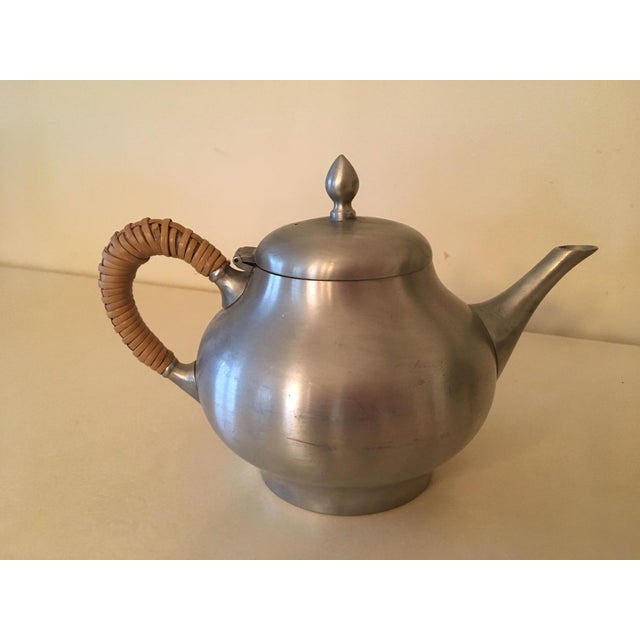 20th Century Traditional Metawa Holland Real Pewter Tea Set 6 Pieces