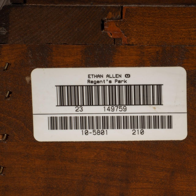 1990s Ethan Allen Regent’s Park Cherry Chest of Drawers Dresser W/ Brass Pulls For Sale - Image 18 of 18