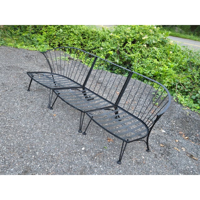 Metal 1950s Woodard Pinecrest Sofa, Attributed For Sale - Image 7 of 10