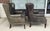 Pair of Hooker Furniture Faux-Leather Army-Green/Gray Maya Chairs For Sale In Raleigh - Image 6 of 18