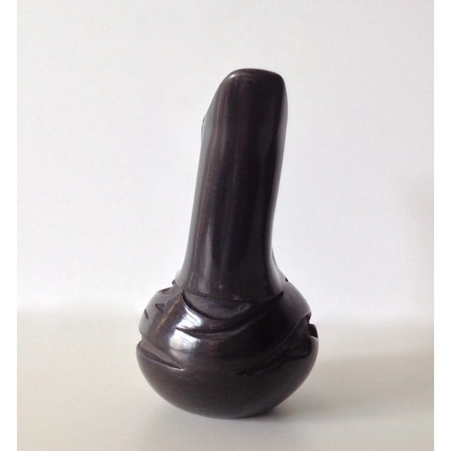 Black Vintage Signed Santa Clara California Pottery Piece by Linda Naranjo For Sale - Image 8 of 11