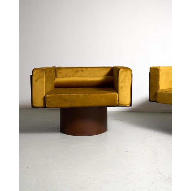 Corten Steel Seating Group, 1980s, Set of 2 For Sale - Image 3 of 15
