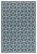 Contemporary Sunrise Indoor Outdoor Rug Blue & Cream 4'x6' For Sale - Image 3 of 3