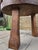 Small Brutalist Round Oak Coffee Table, 1970s For Sale - Image 4 of 8