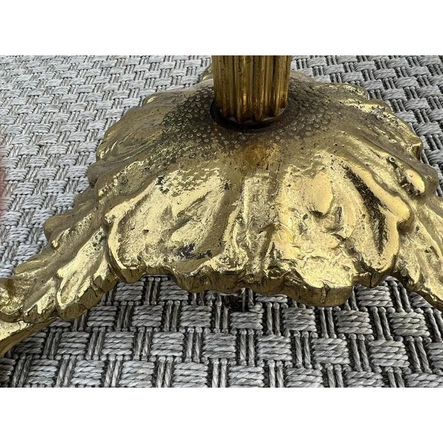 Victorian Style Brass Free Standing Coat Rack with Horses Decoration, 1960s For Sale - Image 9 of 12