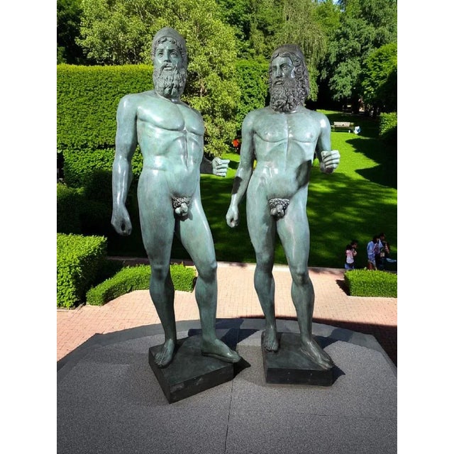 These impressive bronze sculptures depict a pair of the famous Riace Warriors, discovered in August 1972 by Stefano...
