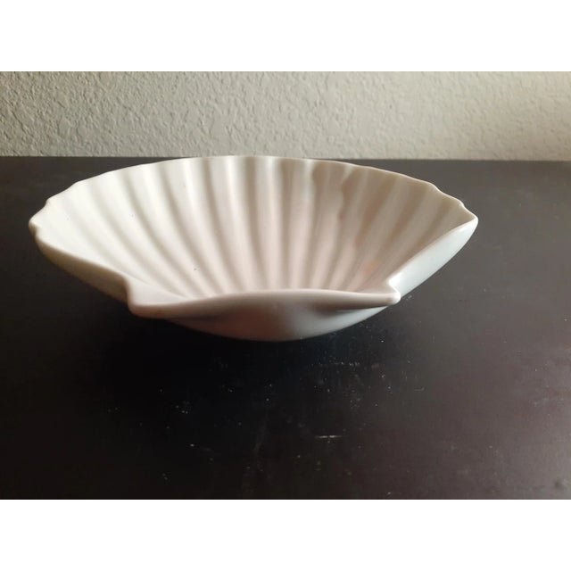 This is a Dansk Portugal White Ceramic 6" shell Shaped Trinket holder. TRINKETS