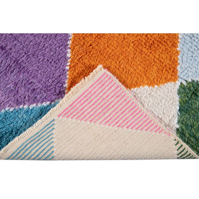 21st Century Modern Moroccan-Style Wool Rug For Sale - Image 4 of 13