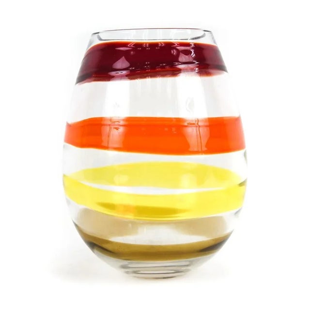 Transparent Vase Signed "Nason Moretti" & Nason Moretti Murano Label, Italy, 20th C. For Sale - Image 8 of 8