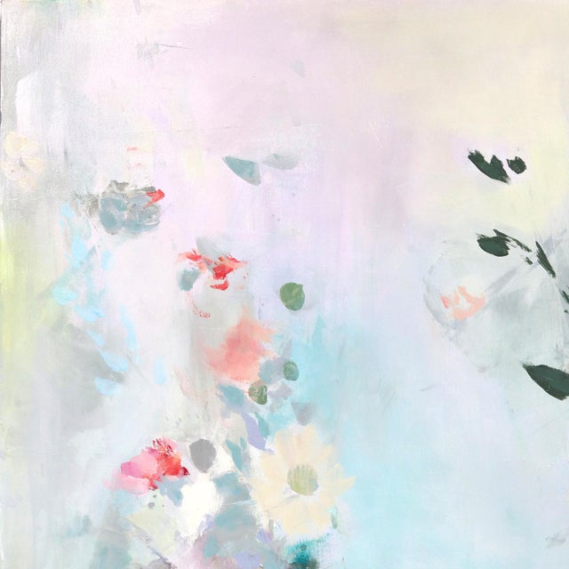 A Passing Glimpse - Original Contemporary Abstract Oil Painting on Wood Panel by Denna Erickson For Sale - Image 4 of 9