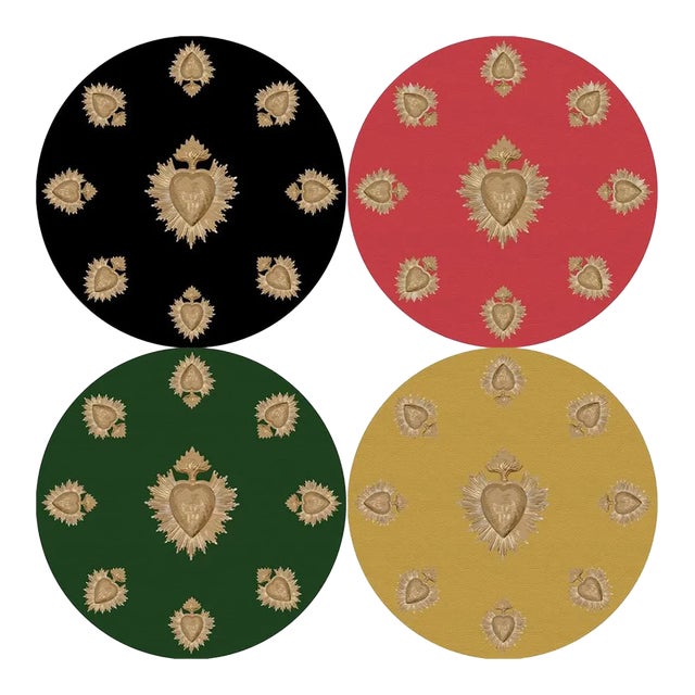 Nicolette Mayer Ex Vote Coasters- Set of 4 For Sale