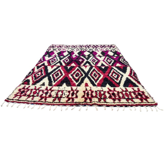 Moroccan Mid 20th Century Vintage Moroccan Rug - 7'9'' X 5' For Sale - Image 3 of 13