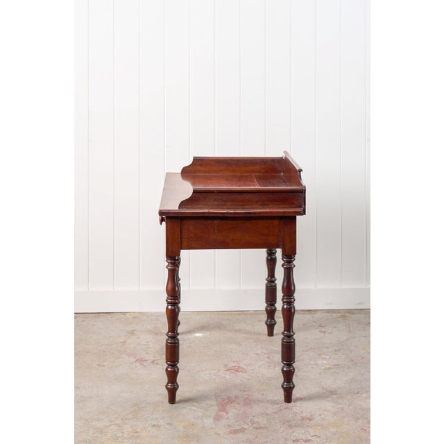 19th Century 2-Drawer Mahogany Desk/Wash Stand For Sale - Image 13 of 15