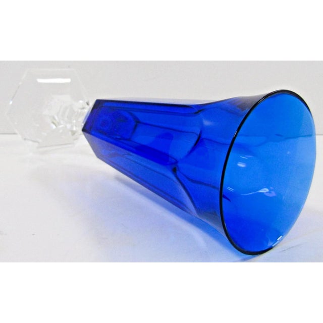 Plastic Mario Luca Giusti Blue Acrylic Wine Flute Glasses Set of 6 For Sale - Image 7 of 10