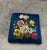 Vintage Floral Upholstered Footstool on Brass Ball Casters For Sale In Naples, FL - Image 6 of 13