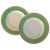 19th Century Wedgwood Pearlware Serving Plates with Green Border and Gilding - A Pair For Sale - Image 9 of 9