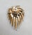 Vintage 1980s Signed Les Bernard Goldtone Faux-Pearl & Rhinestone Brooch For Sale In Philadelphia - Image 6 of 6