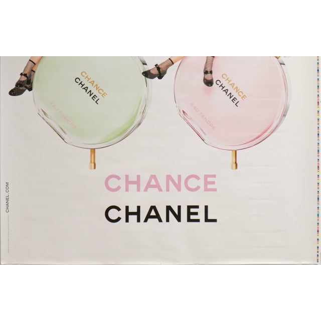 Contemporary 2024 Bus Shelter French Perfume Poster, Chance by Chanel For Sale - Image 3 of 3
