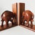 1960s Mid-Century Hand-Carved Teak Elephant Bookends, 1960s, Set of 2 For Sale - Image 5 of 7