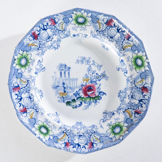 Victorian Set of 5, Mid 19th Century "Cleopatra" Transferware For Sale - Image 3 of 4