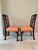 Mid 20th Century Vintage Chippendale Carved Mahogany and Damask Dining Chairs - Set of 4 For Sale - Image 5 of 18