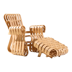 Frank Gehry for Knoll Mid Century Power Play Chair and Ottoman
