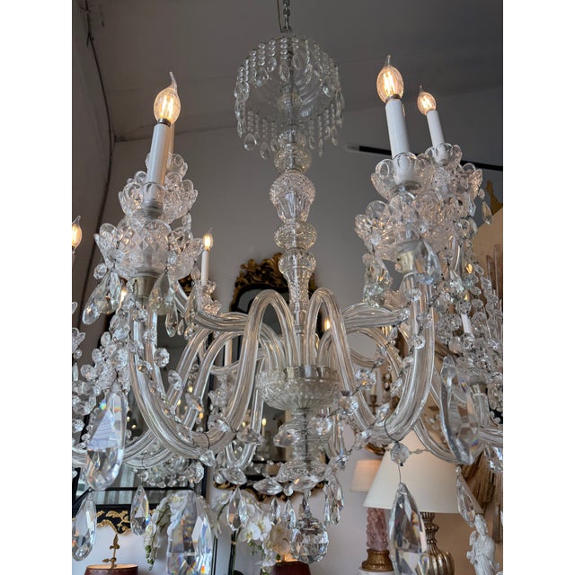 Huge Irish Crystal Louis XVI Style Chandelier For Sale - Image 9 of 13