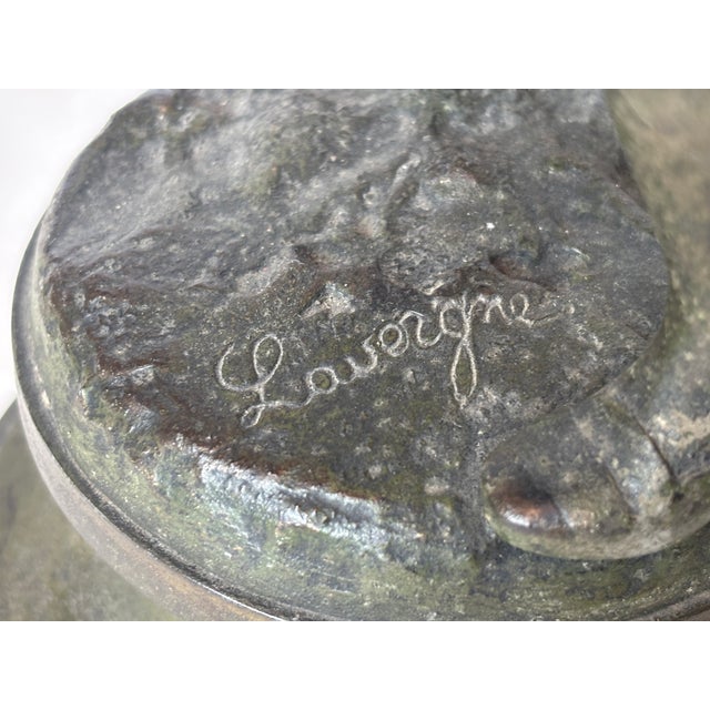 Gray Early 20th Century Metal Figure With Ball For Sale - Image 8 of 8