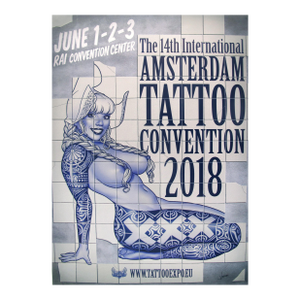 2018 Dutch Poster, Amsterdam International Tattoo Convention - Vince