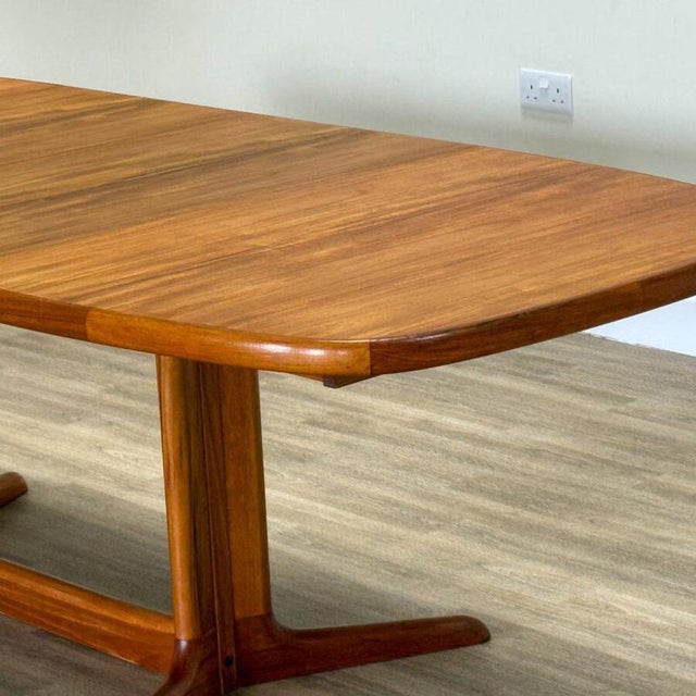 Brown Double Extending Dining Table from Skoby, Denmark, 1960s For Sale - Image 8 of 17