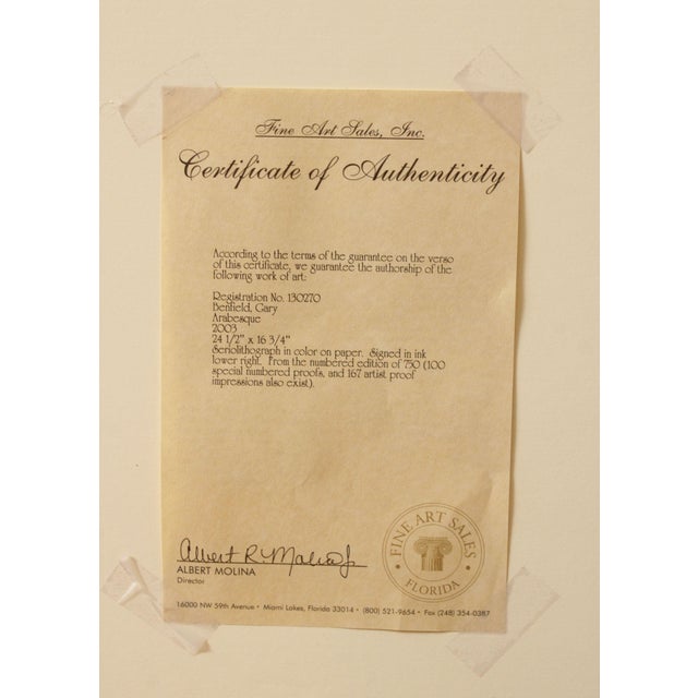 Gary Benfield 'Arabesque' Seriolithograph Print, Signed For Sale - Image 9 of 12